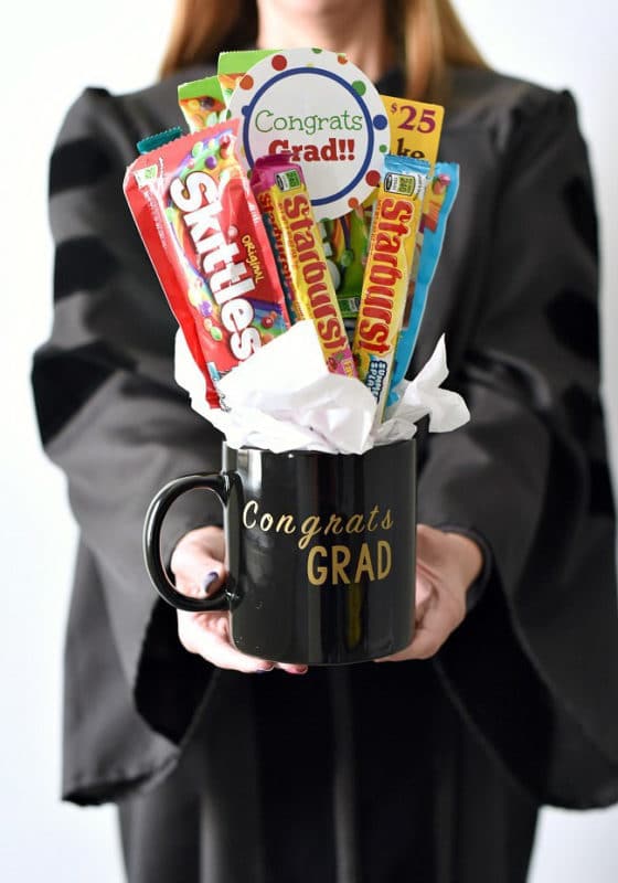 A graduation candy bouquet and other graduation gift ideas