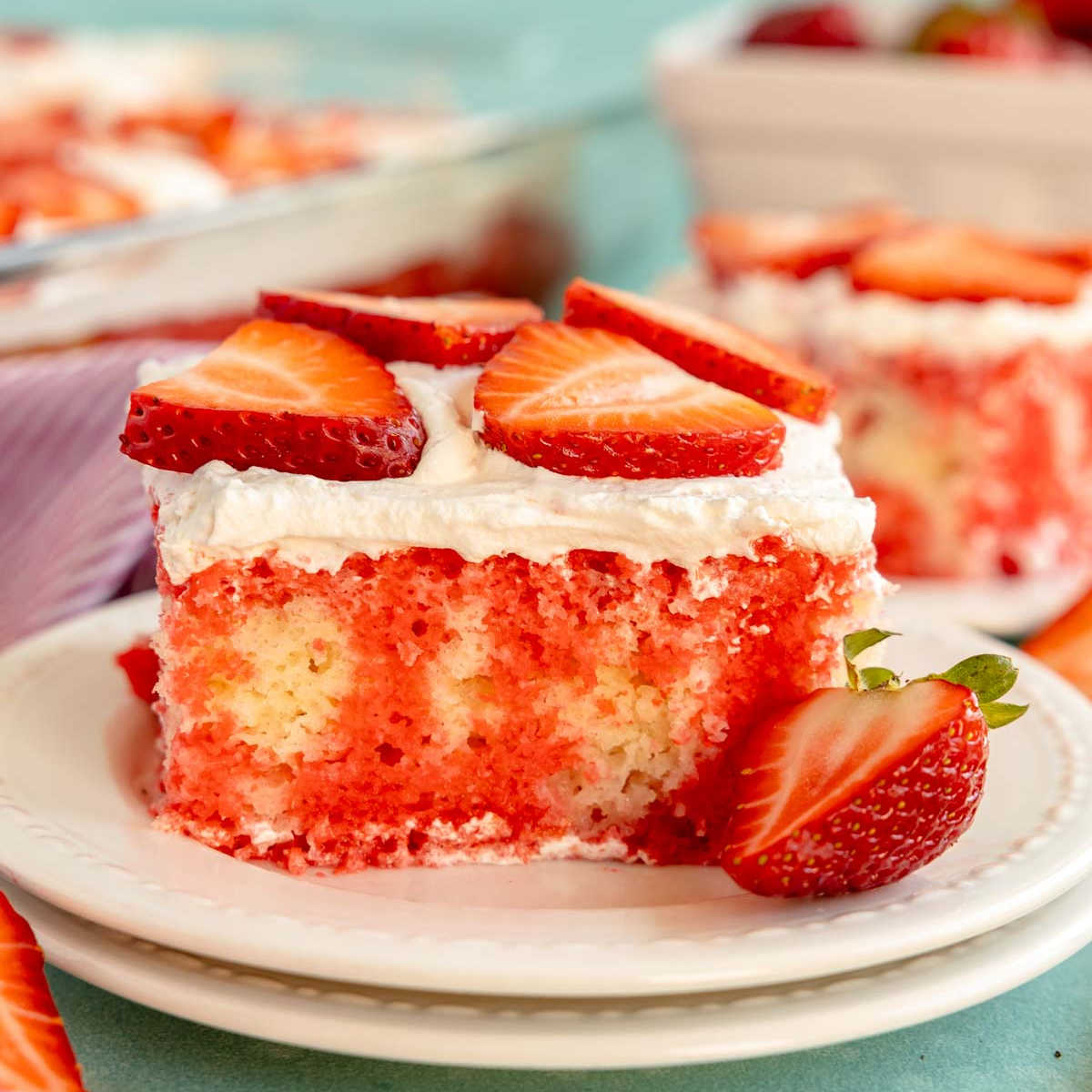 Easy Strawberry Poke Cake Recipe