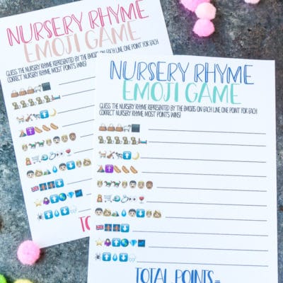Baby Shower Games Nursery Rhyme Nursery Rhyme Baby Shower Game Baby Shower Printables Free Printable Baby