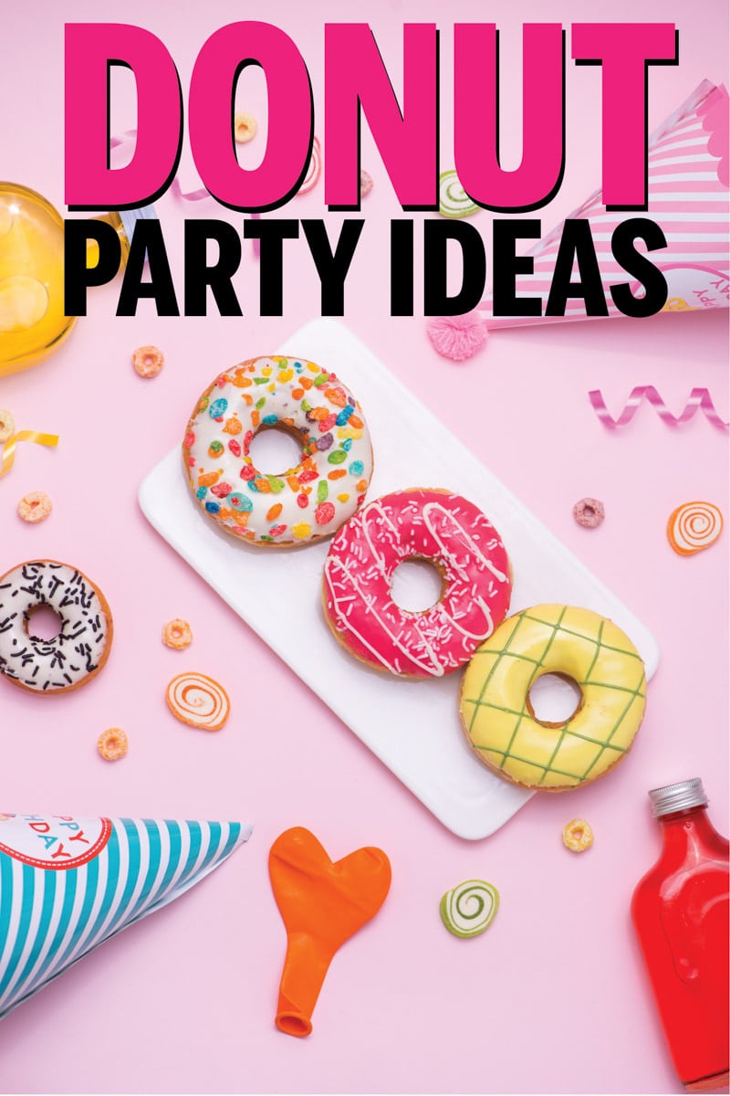 The best donut party ideas ever! From decorations to games and of course food and cake ideas - this is the ultimate collection of ideas for a donut theme birthday! Perfect whether you want to DIY favors, use already made printables, or just buy the invite and centerpieces! So many sweet ideas.