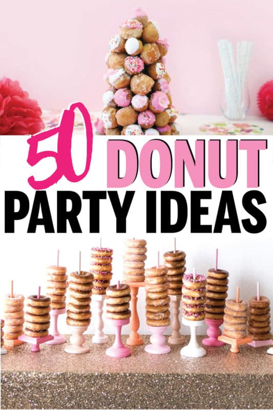 The best donut party ideas ever! From decorations to games and of course food and cake ideas - this is the ultimate collection of ideas for a donut theme birthday! Perfect whether you want to DIY favors, use already made printables, or just buy the invite and centerpieces! So many sweet ideas.