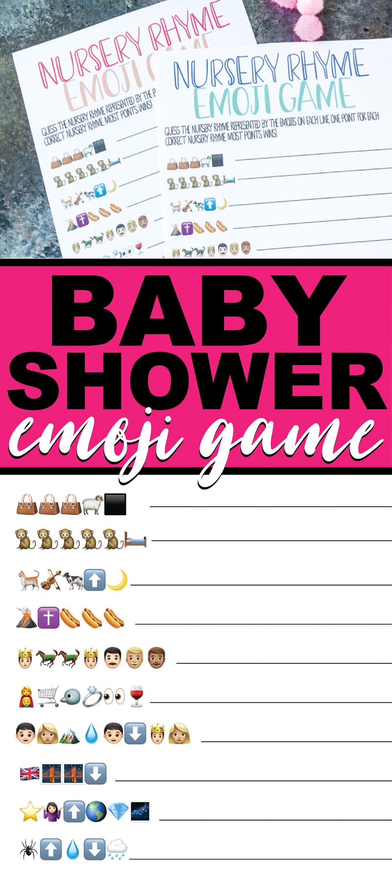 Sock Monkey Girl Baby Shower Games – INSTANT DOWNLOAD