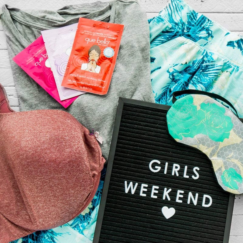 Girls weekend packing list