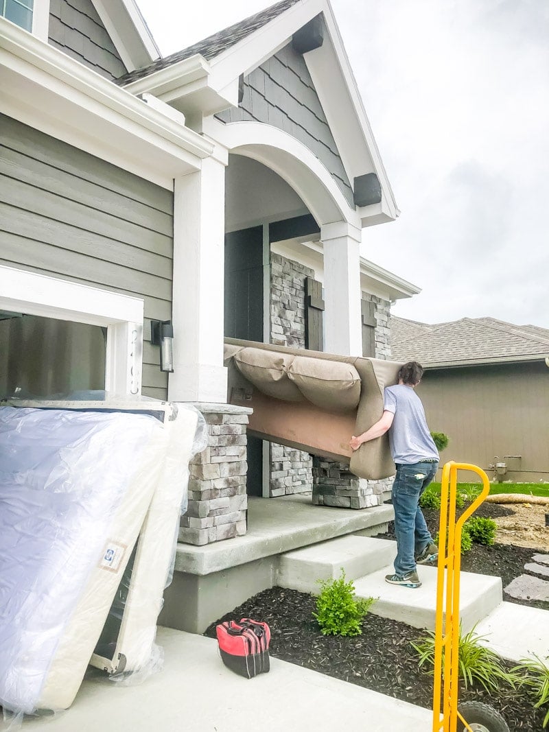 Moving a couch into new house