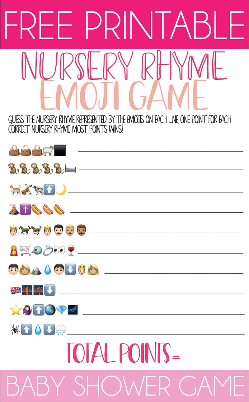  Winnie the Pooh Baby Shower Game - Baby Shower Emoji