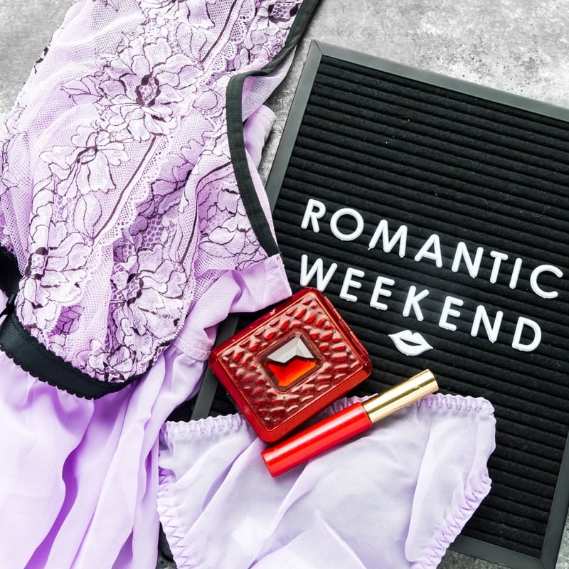 Lingerie for a romantic weekend getaway