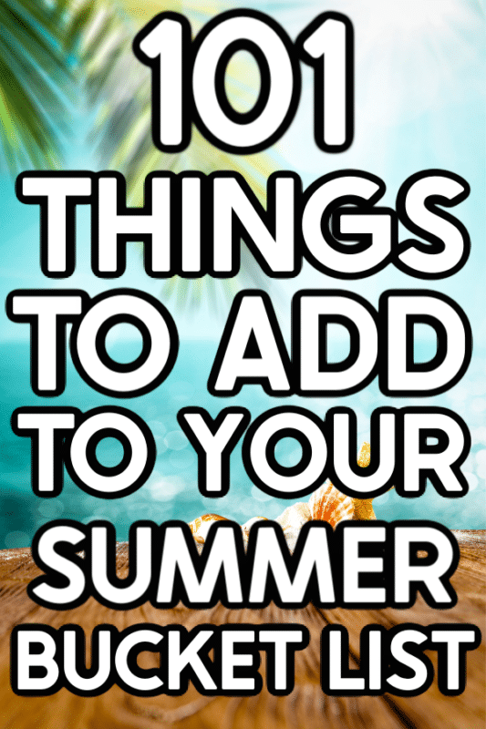 Summer photo with text for Pinterest
