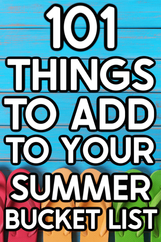Summer photo with text for Pinterest