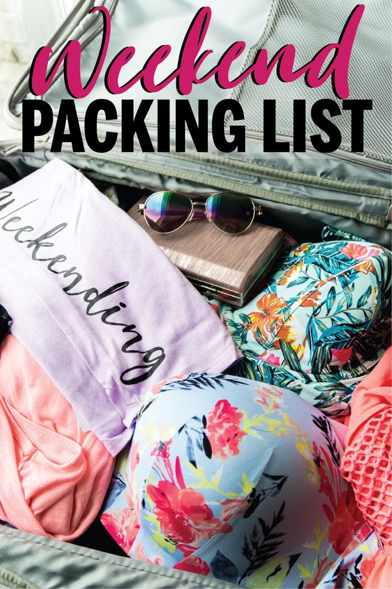 The ultimate weekend packing list whether you're going to the beach, on a romantic trip, or even just a 3-day adventure with the girls! 