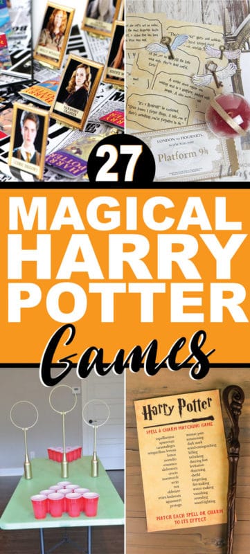 Awesome Harry Potter games for your next Harry Potter party! Activities for kids, for teens, and even for adults that you can DIY or just print and play. Everything from minute to win it games to board games and even printable quizzes! Perfect for Harry Potter fans!