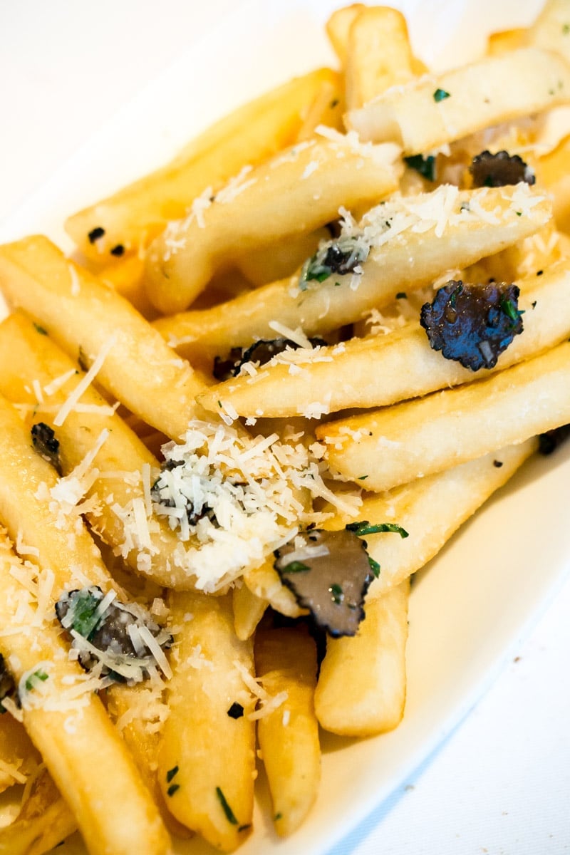 Truffle fries at one of the Disney World signature restaurants