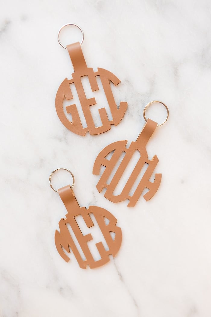 Personalized bridesmaid gift keychains