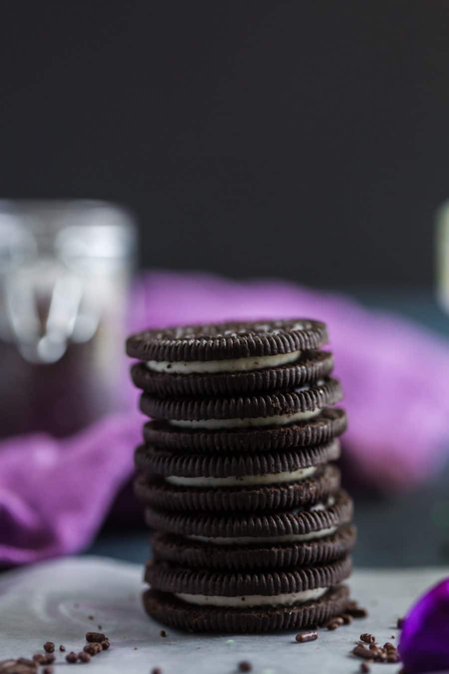 Oreos for Halloween rice krispie treats