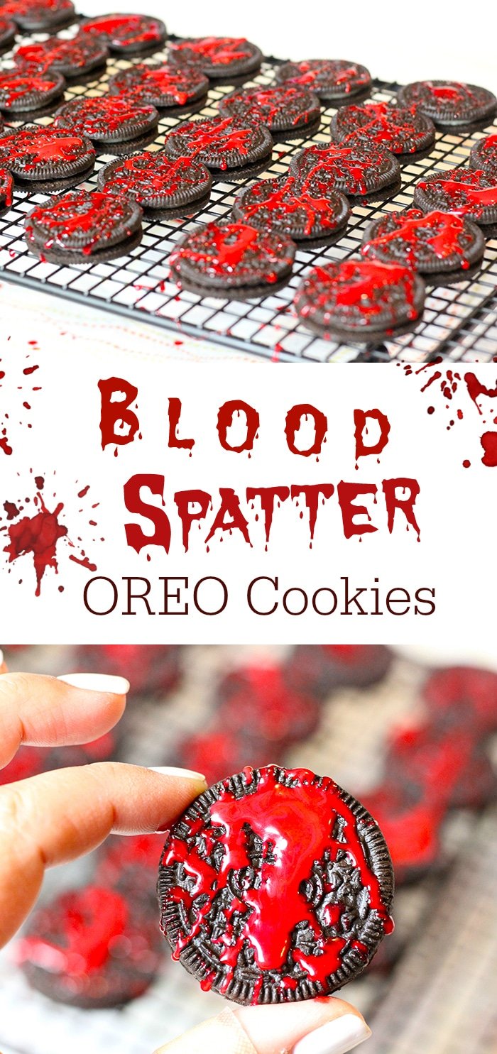 Blood spatter cookies and other Halloween party food ideas