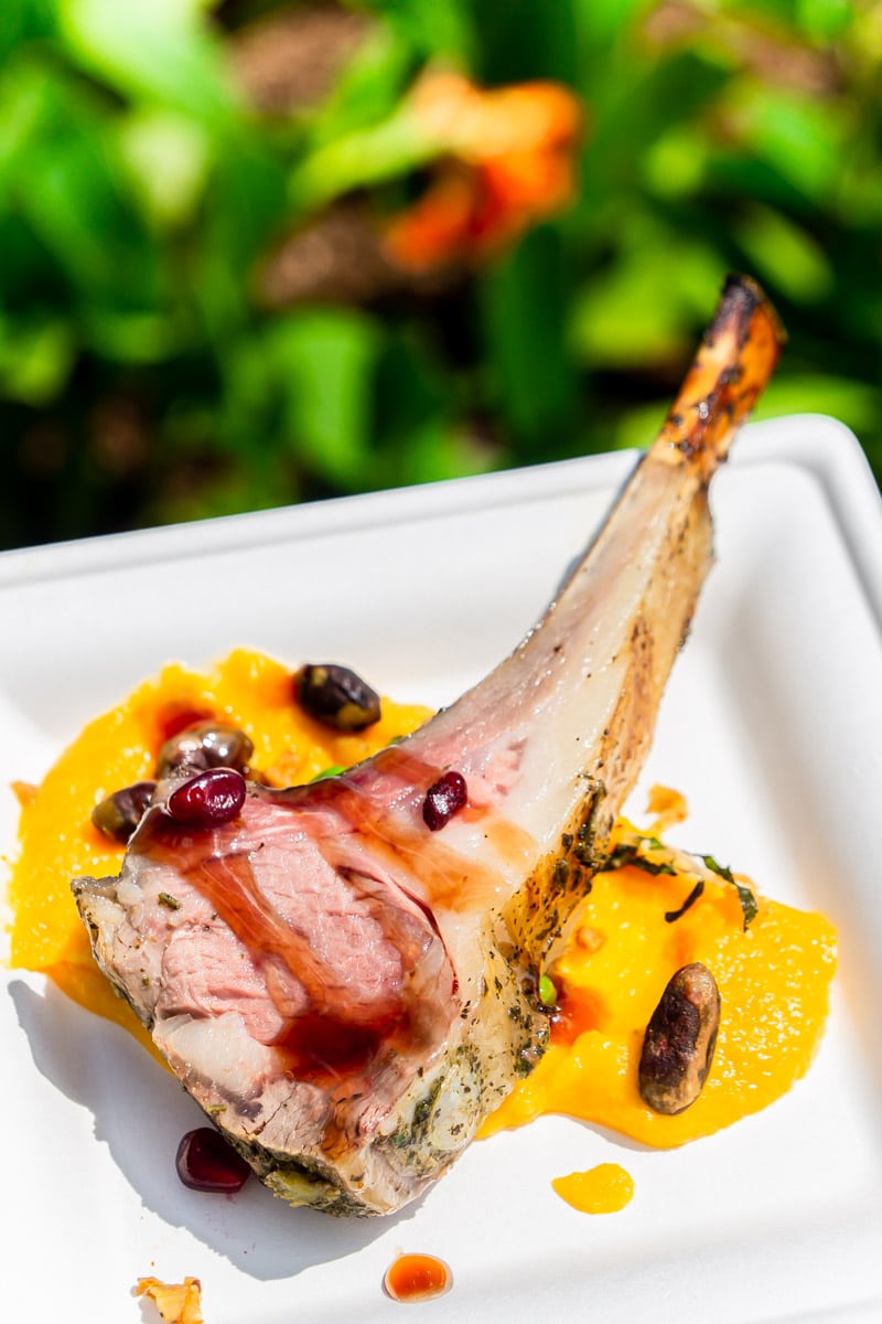 Lamb chop at Epcot food and wine festival