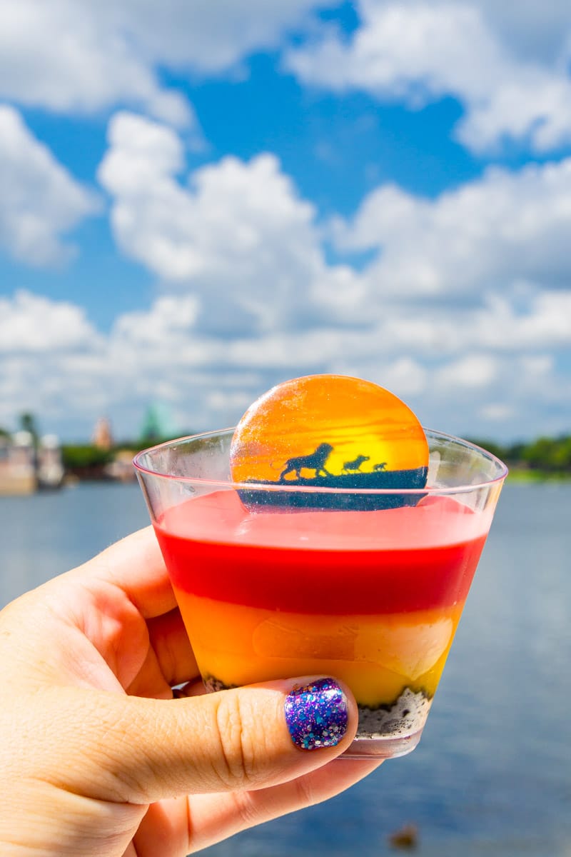 No Worries panna cotta from the Disney food and wine festival
