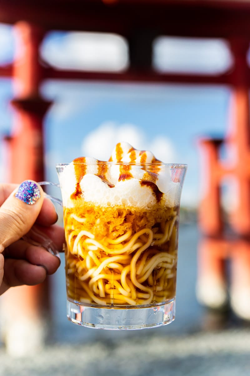 Frothy ramen from Epcot food and wine festival 2019 menu