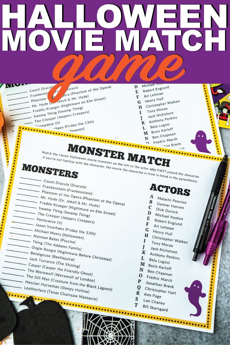 Monster Themed Halloween Games for Adults  Free Printables  - 8