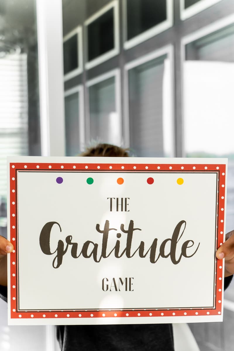Gratitude Skittle game sign