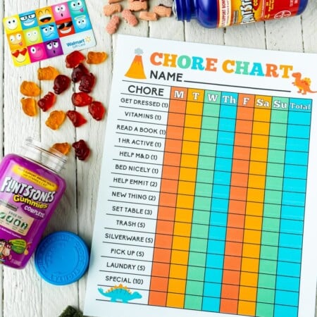 Free printable chore chart for kids