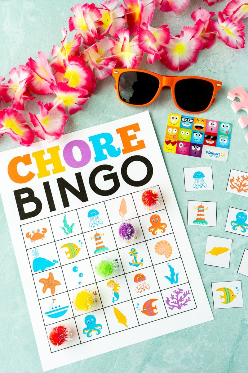 chore chart bingo card