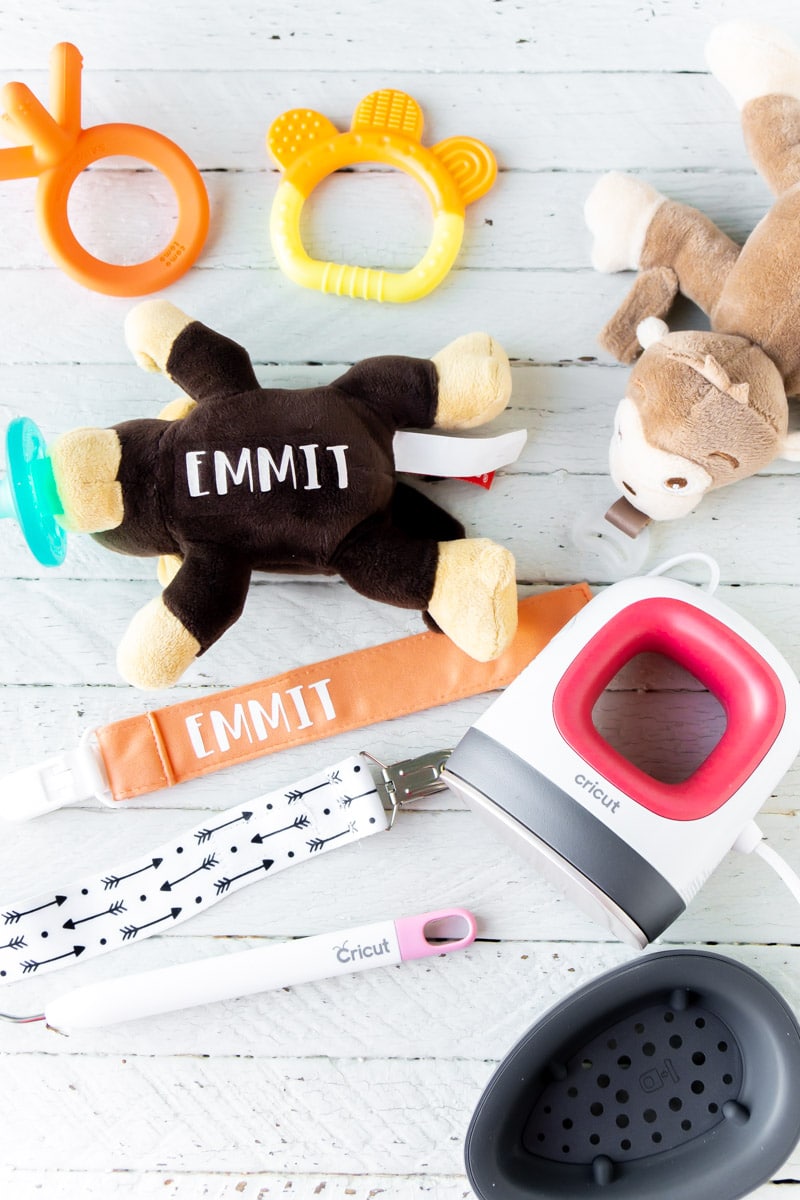 Baby items and Cricut EasyPress Mini