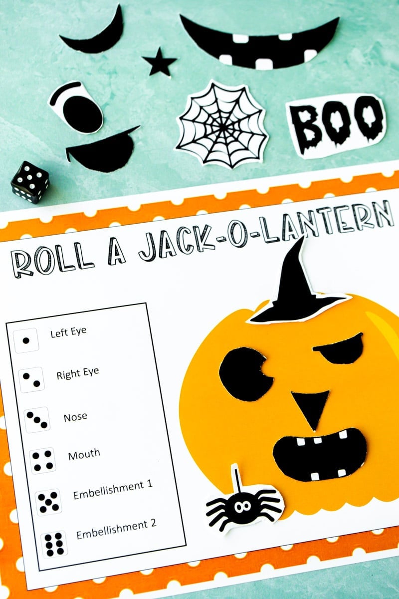 Free Printable Roll A Jack O Lantern Dice Game Play Party Plan