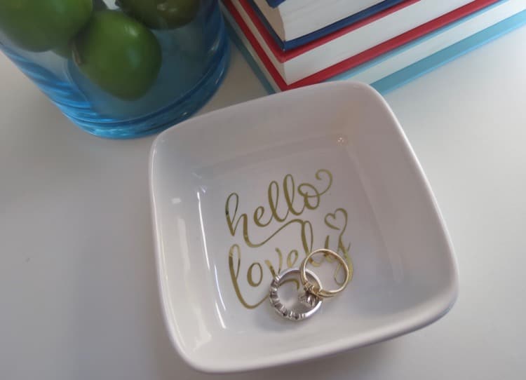 Ring dishes make great personalized gifts or kids