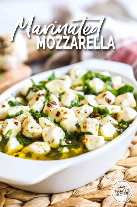 Mozzarella balls make great Christmas appetizers