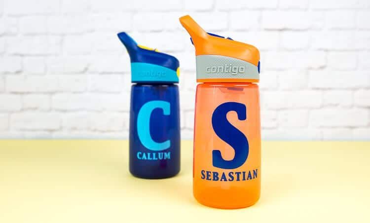 Water bottles make great personalized gifts for kids