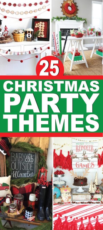 25 of the best Christmas party themes! Great ideas for adults, for kids, and party themes for the entire family!