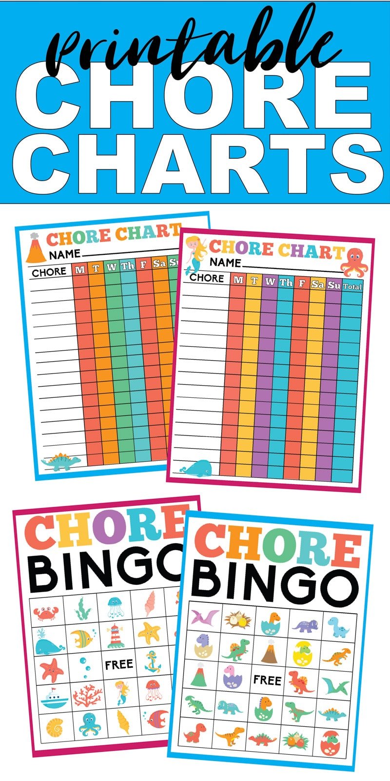 Free Printable Chore Charts For Girls