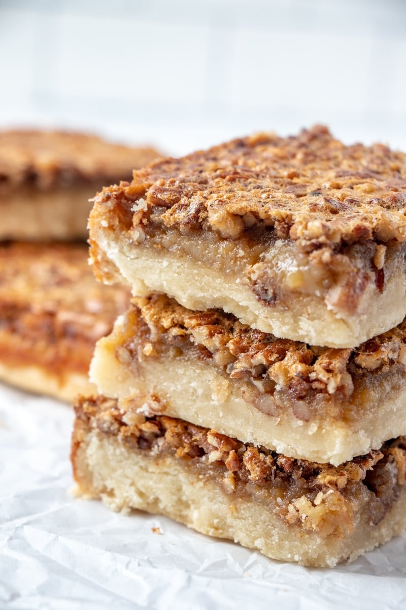 Pecan Pie Bars with a Shortbread Crust
