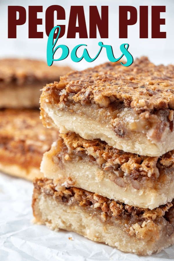 Easy pecan pie bars recipe with shortbread crust that everyone will love! They're easy to make, delicious, and the perfect holiday dessert!