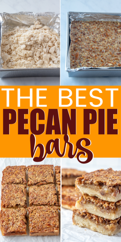 Easy pecan pie bars recipe with shortbread crust that everyone will love! They're easy to make, delicious, and the perfect holiday dessert!