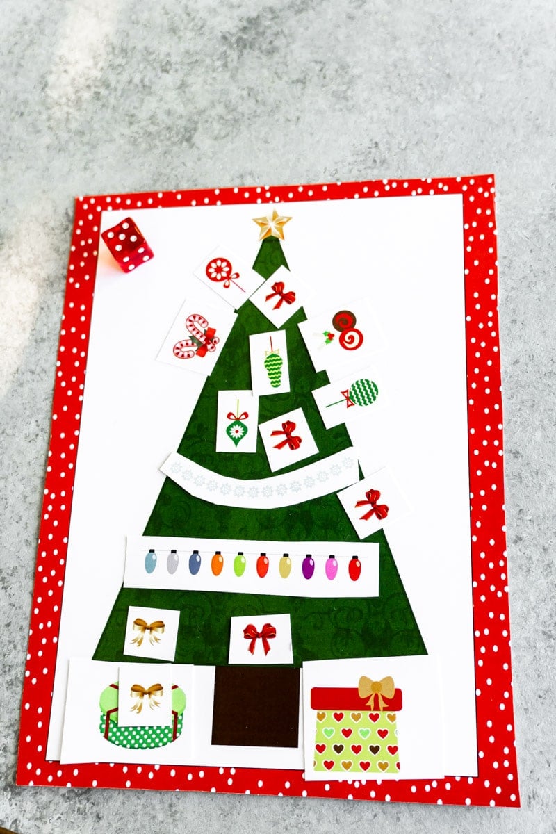 Roll a Christmas tree game