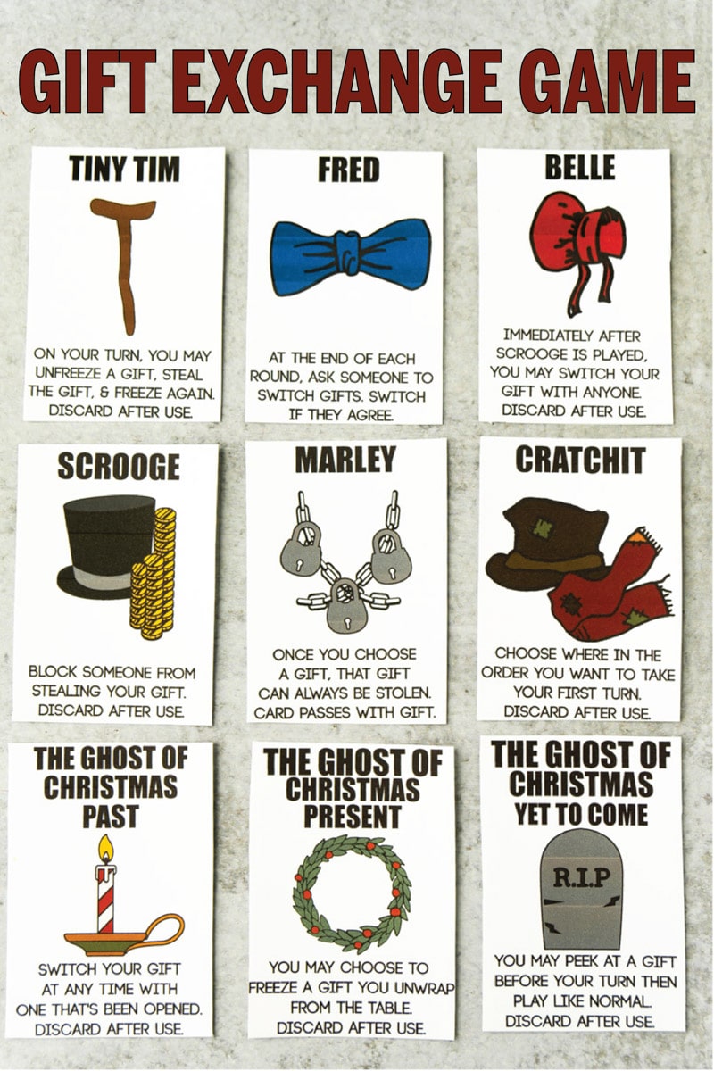 Unique Gift Exchange Game - Free Printable Included