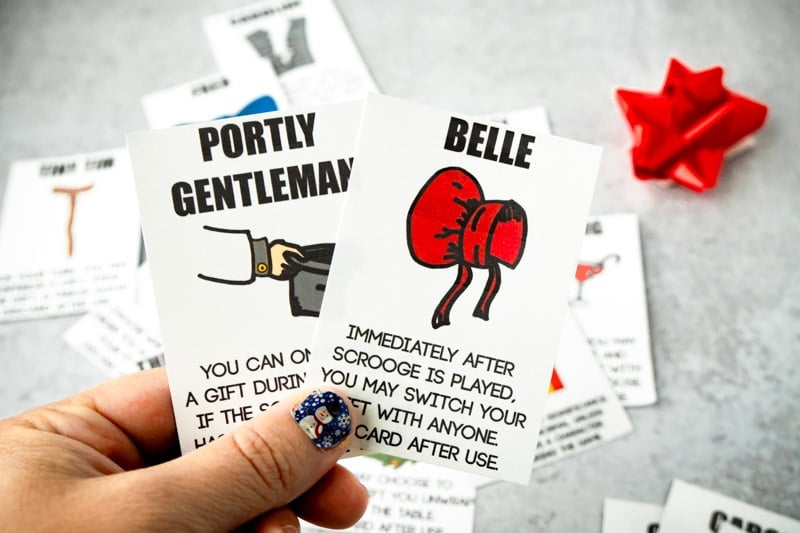 Belle and Portly Gentleman cards