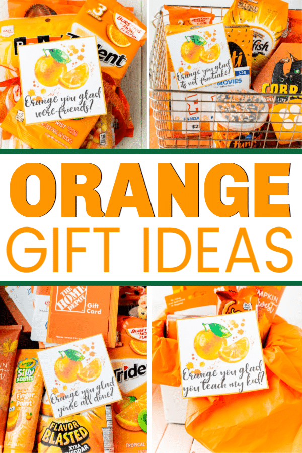 These orange you glad printable gift tags are so cute! Add them to some of the orange gift ideas for one of the best DIY thank you or holiday gift idea ever! Perfect for neighbor gifts, teacher gifts, or even a birthday gift for a friend!