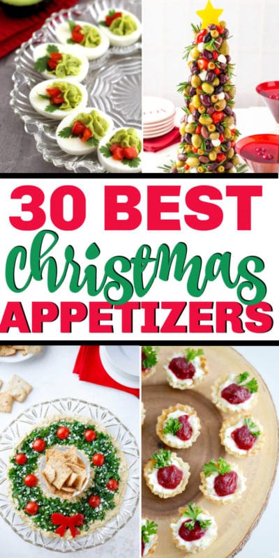 50+ super easy Christmas appetizers that make great finger foods for a party! Everything from make ahead recipes to recipes that are perfect for a crowd! Dips, healthy options, and even kid-friendly options too!