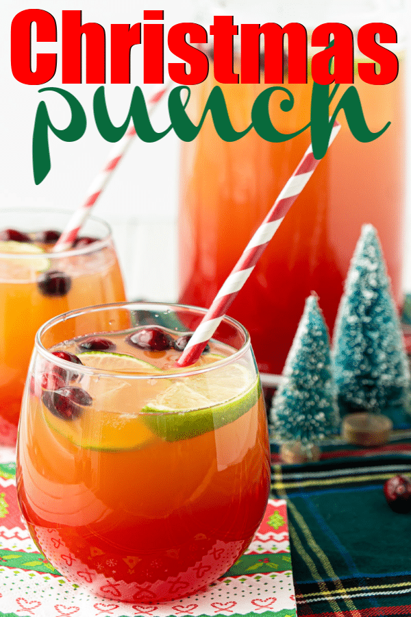 Nonalcoholic Christmas punch that’s delicious for kids or adults! Start with a little apple cider, add Sprite, and voila you have one of the best punch recipes ever! Easy to make for a crowd or just for families. Make it with sherbet for a yummy sherbert punch! 