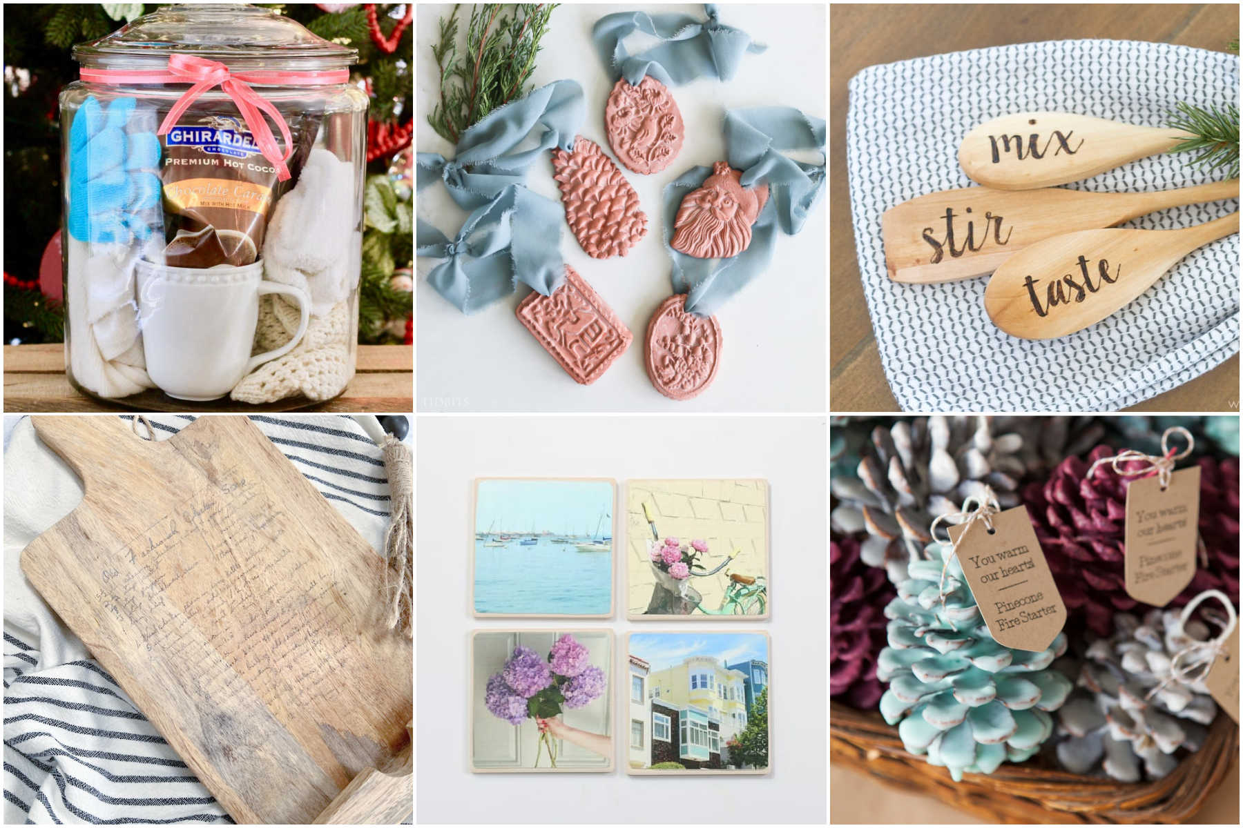 šeši „pasidaryk pats“ šeimininkės dovanų vaizdai 