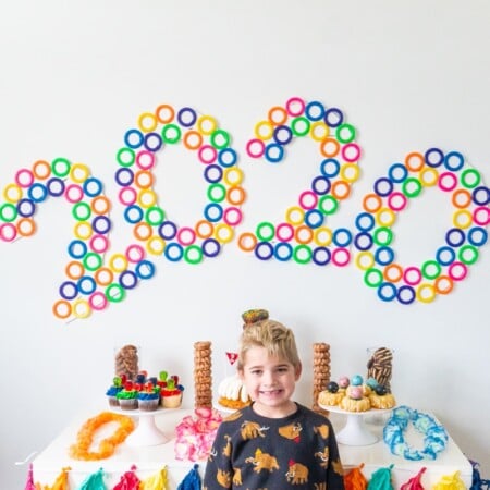 Fun backdrop and other new years party ideas
