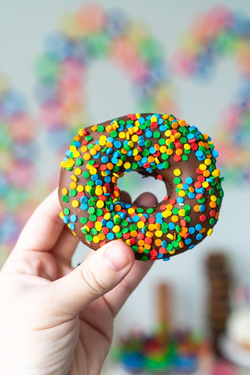 donuts for a ring in the new year party