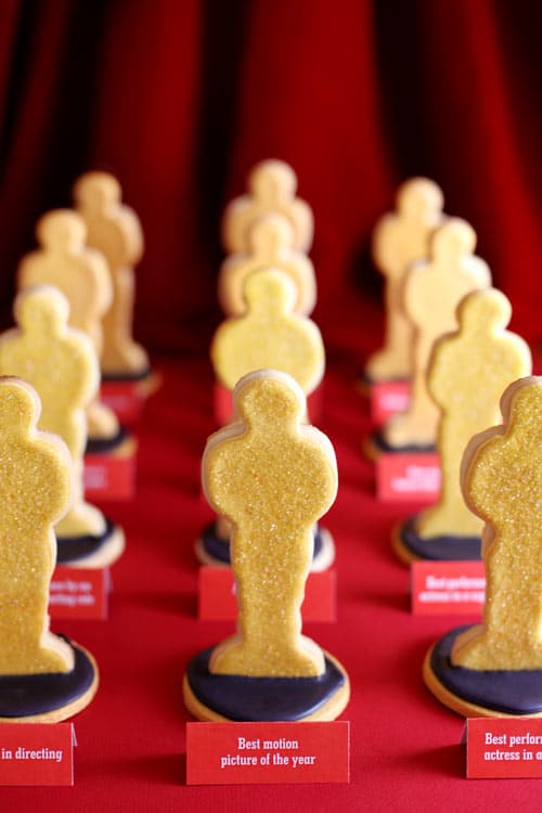 Oscar cookies make great Oscar party ideas