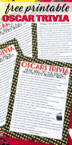 Free Printable Oscar Trivia Game - Play Party Plan