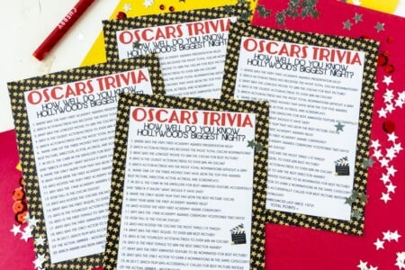 Free Printable Oscar Trivia Game - Play Party Plan