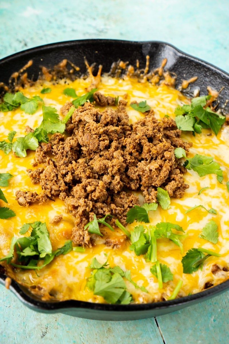 garnished queso fundido