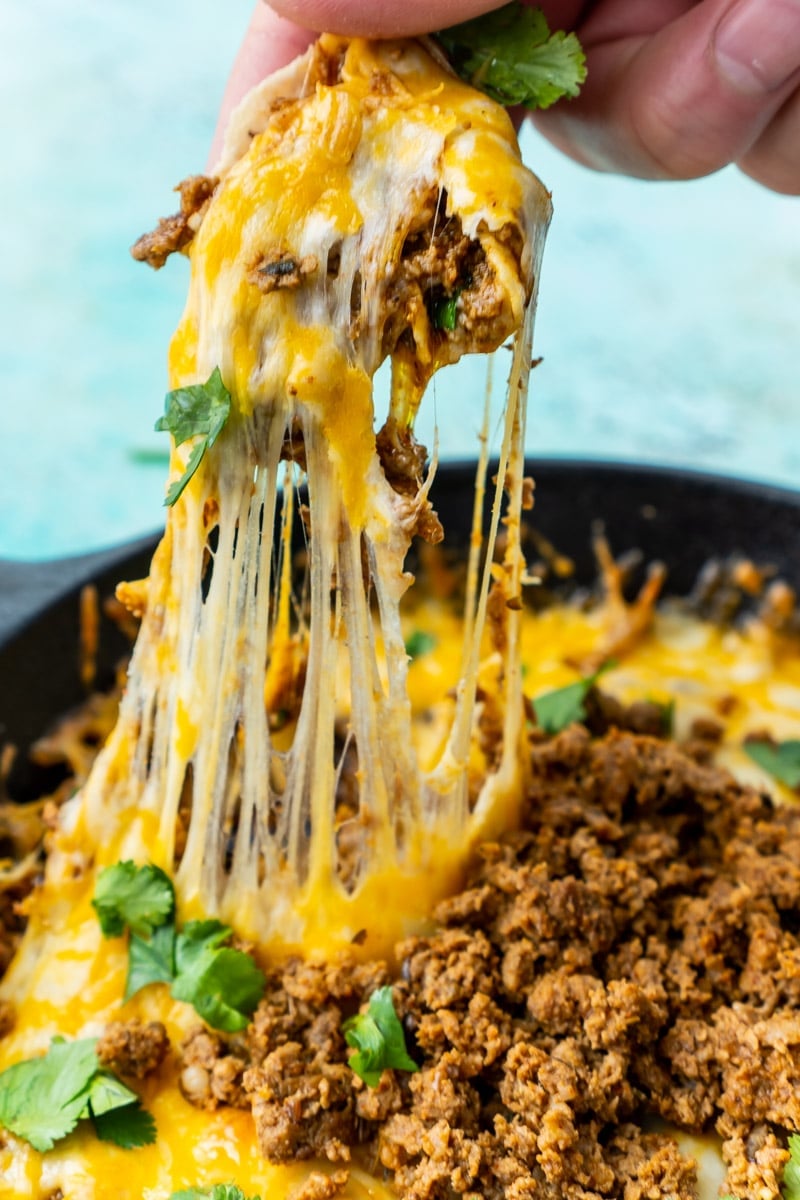 cheesy queso fundido