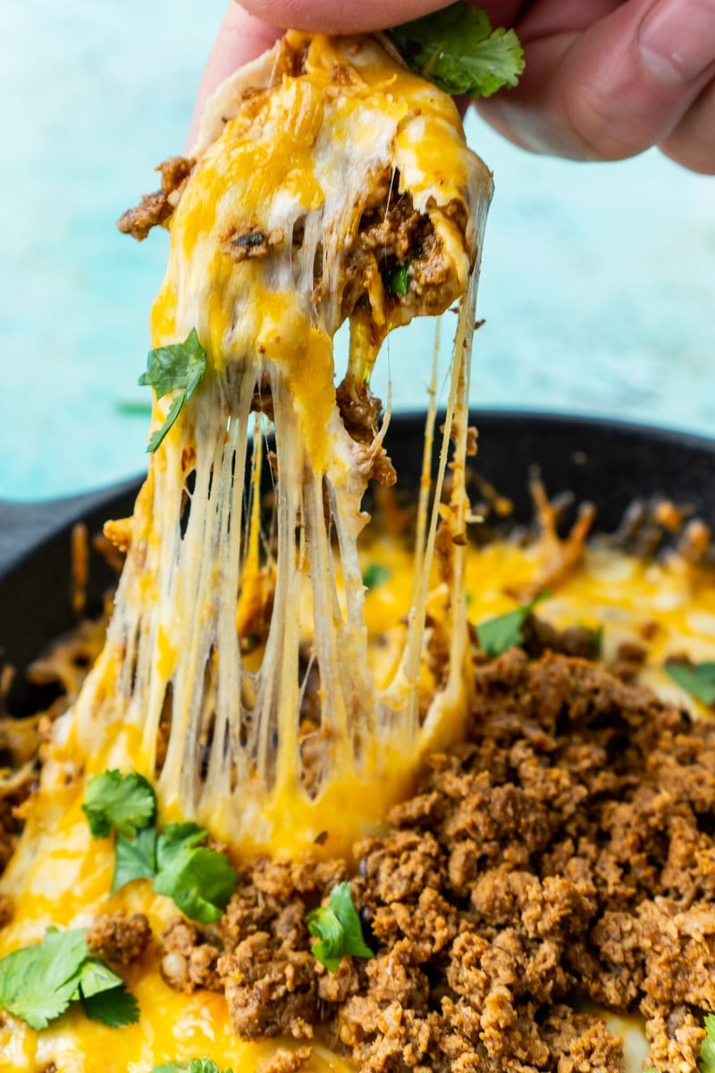 cheesy queso fundido